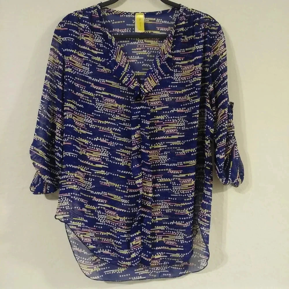 Bee Stitched Sheer Tunic‎ Top